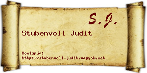 Stubenvoll Judit névjegykártya