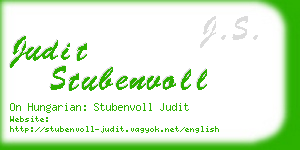 judit stubenvoll business card